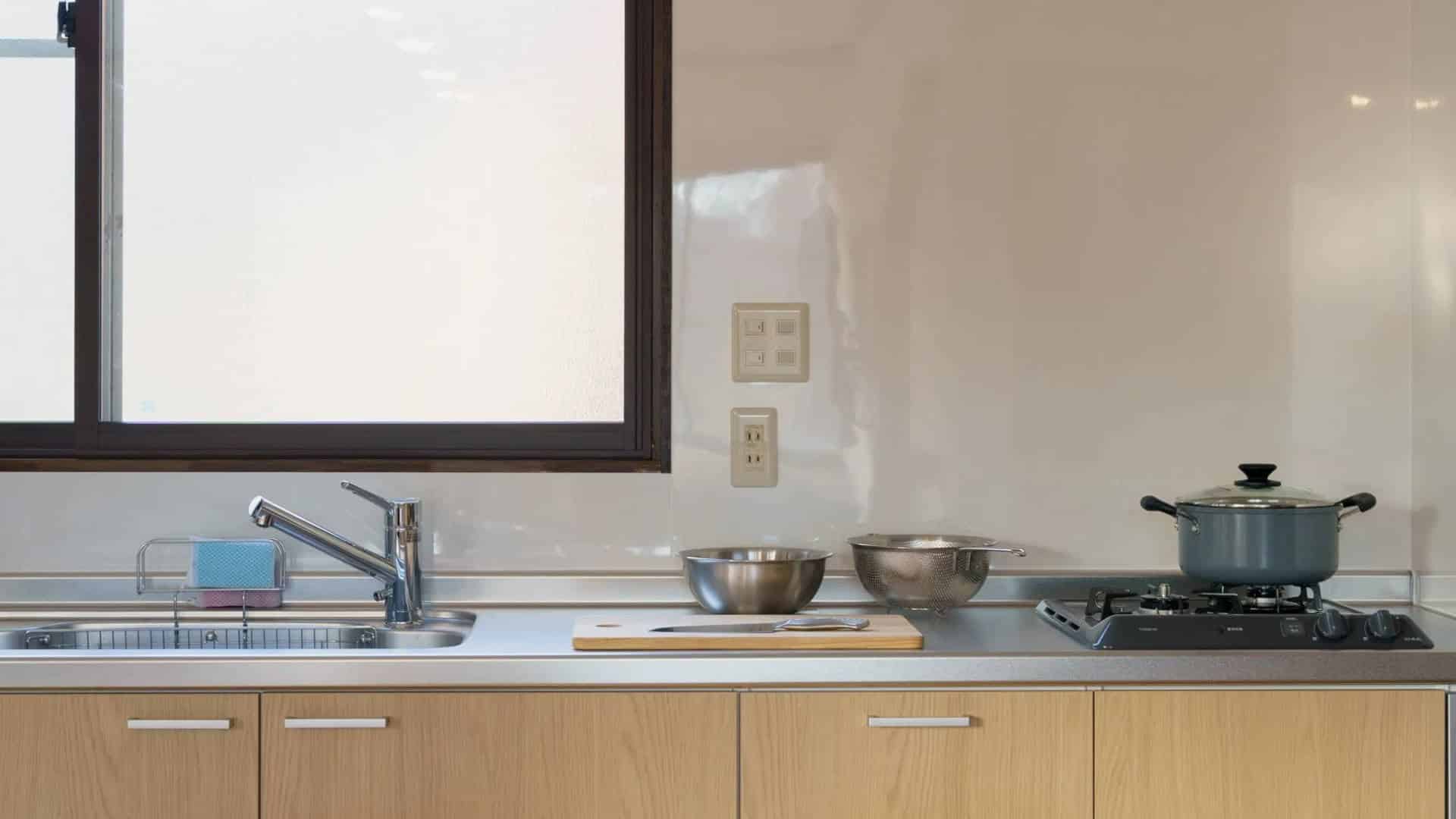 Kitchen in Soto House, Japan ski fields